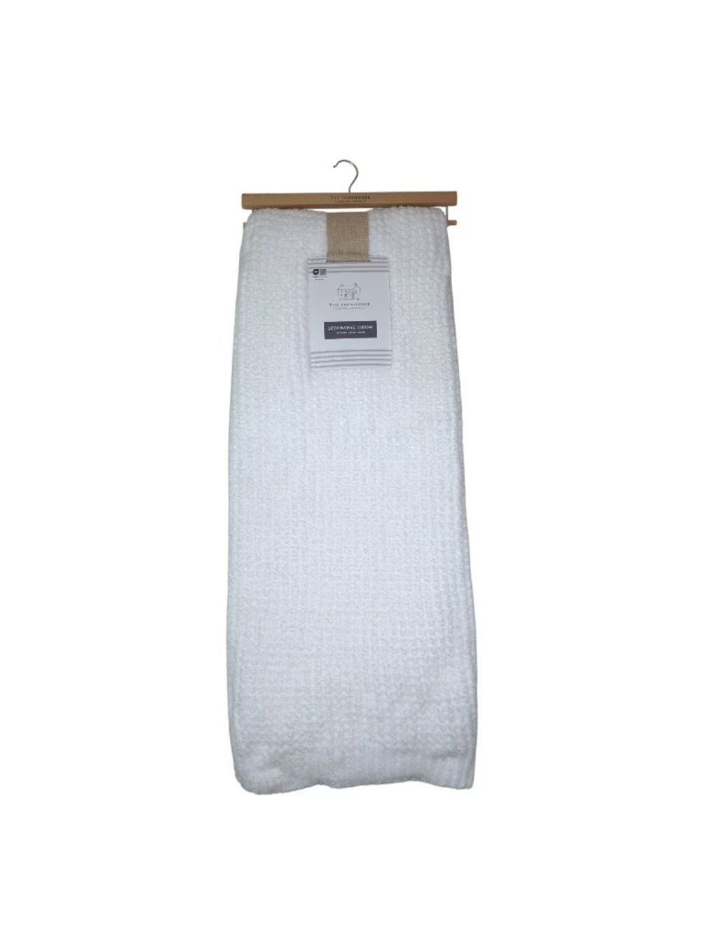 The Farmhouse By Rachel Ashwell Chunky Knit Throw Blanket 50X70" Soft Cozy